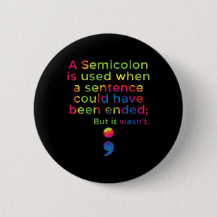 Suicide Prevention Awareness Mental Health Depress 6 Cm Round Badge