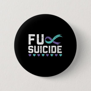 Suicide Prevention Awareness Mental Health Depress 6 Cm Round Badge