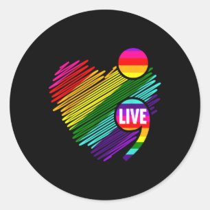 Suicide Prevention Awareness Mental Health Depress Classic Round Sticker