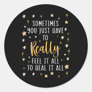 Suicide Prevention Awareness Mental Health Depress Classic Round Sticker