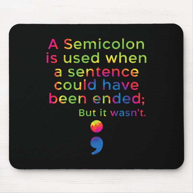 Suicide Prevention Awareness Mental Health Depress Mouse Pad (Front)