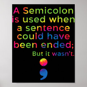 Suicide Prevention Awareness Mental Health Depress Poster