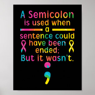 Suicide Prevention Awareness Mental Health Depress Poster