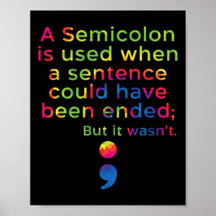 Suicide Prevention Awareness Mental Health Depress Poster