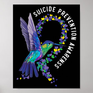 Suicide Prevention Awareness Mental Health Depress Poster