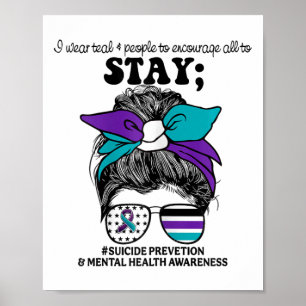 Suicide Prevention Awareness Mental Health Support Poster