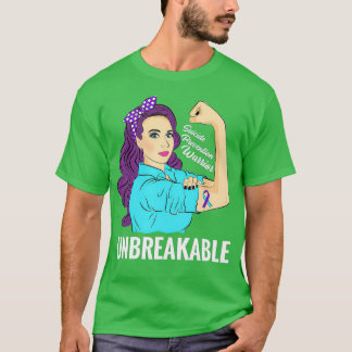 Suicide Prevention  Awareness Mental Health Warrio T-Shirt