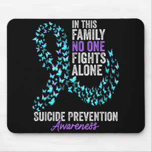 Suicide Prevention Awareness Month Butterflies Tea Mouse Pad
