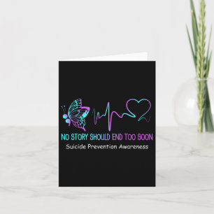 Suicide Prevention Awareness Month Gift Butterfly Card