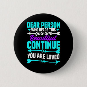 Suicide Prevention Awareness Month Mental Health S 6 Cm Round Badge