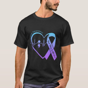 Suicide Prevention Awareness Month Teal And Purple T-Shirt