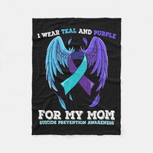 Suicide Prevention Awareness Mum Performance Fleece Blanket