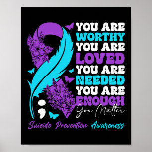 Suicide Prevention Awareness Positive Motivational Poster