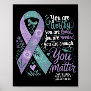 Suicide Prevention Awareness Positive Support Poster