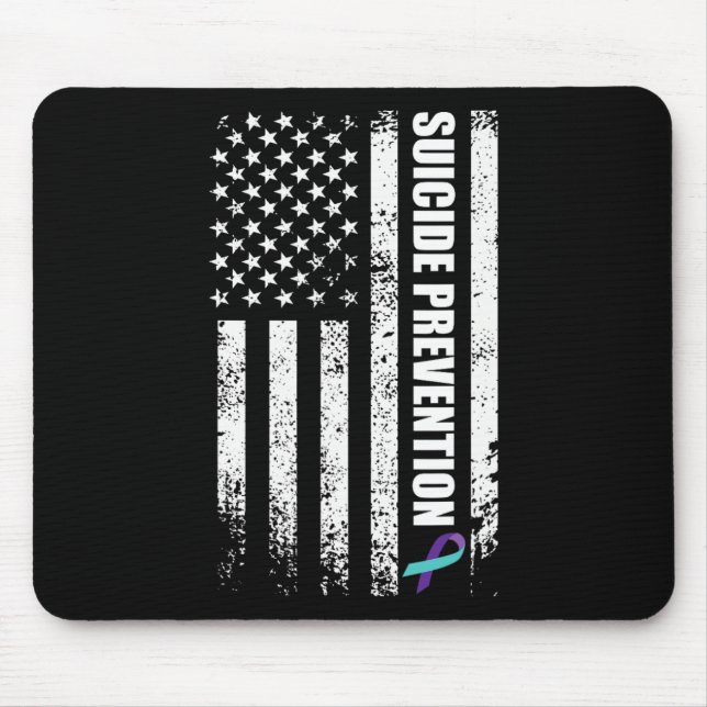Suicide Prevention Awareness Prevent Suicide Us Fl Mouse Pad (Front)