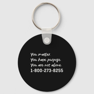 Suicide Prevention Awareness Products Hotline Life Key Ring