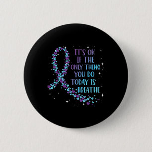 Suicide Prevention Awareness Purple And Teal _7 6 Cm Round Badge