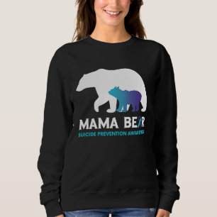 Suicide Prevention Awareness Purple and Teal for M Sweatshirt