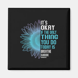 Suicide Prevention Awareness Purple And Teal  Magnet