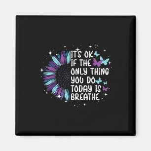 Suicide Prevention Awareness Purple And Teal  Magnet