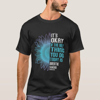 Suicide Prevention Awareness Purple And Teal  T-Shirt