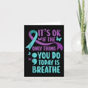 Suicide Prevention Awareness Purple And Teal Tank Card