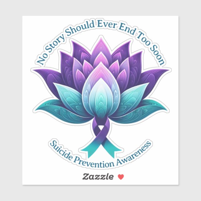 Suicide Prevention Awareness Ribbon Advocate 988  (Sheet)