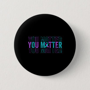 Suicide Prevention Awareness Ribbon American Women 6 Cm Round Badge