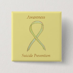 Suicide Prevention Awareness Ribbon Custom Pins