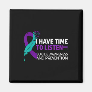Suicide Prevention Awareness Ribbon I Have Time To Magnet