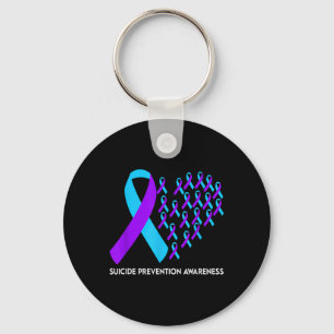Suicide Prevention Awareness Ribbon Key Ring