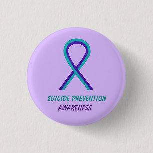 Suicide Prevention Awareness Ribbon Pin Buttons