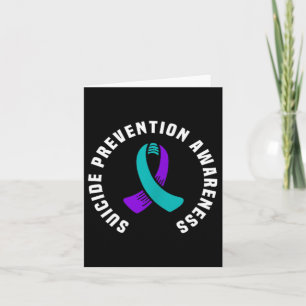 Suicide Prevention Awareness Ribbon Pocket Design Card