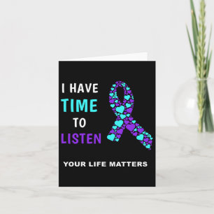 Suicide Prevention Awareness Ribbon Your Life Prob Card