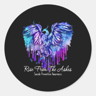 Suicide Prevention Awareness Rise From -pcute Ss C Classic Round Sticker