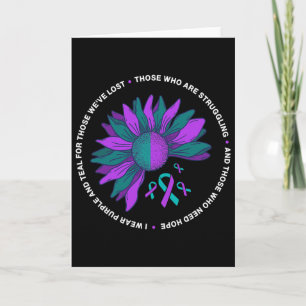 Suicide Prevention Awareness Saying Depression Men Card