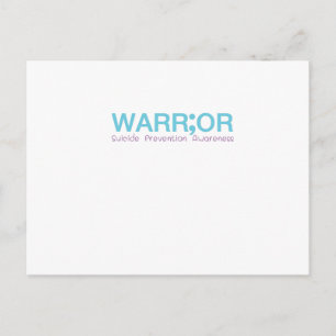 Suicide Prevention Awareness Semicolon Live Postcard