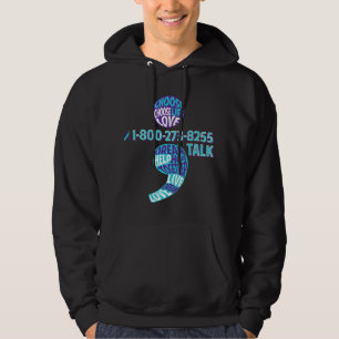 Suicide Prevention Awareness Semicolon Prevent Sui Hoodie