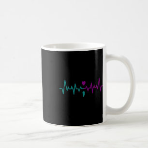 Suicide Prevention Awareness Semicolon Stay Heartb Coffee Mug