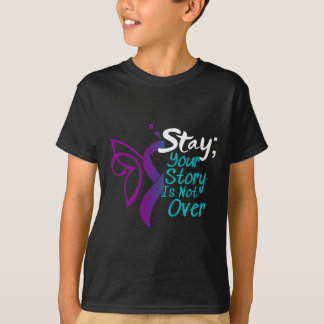 Suicide Prevention Awareness Semicolon Stay  T-Shirt