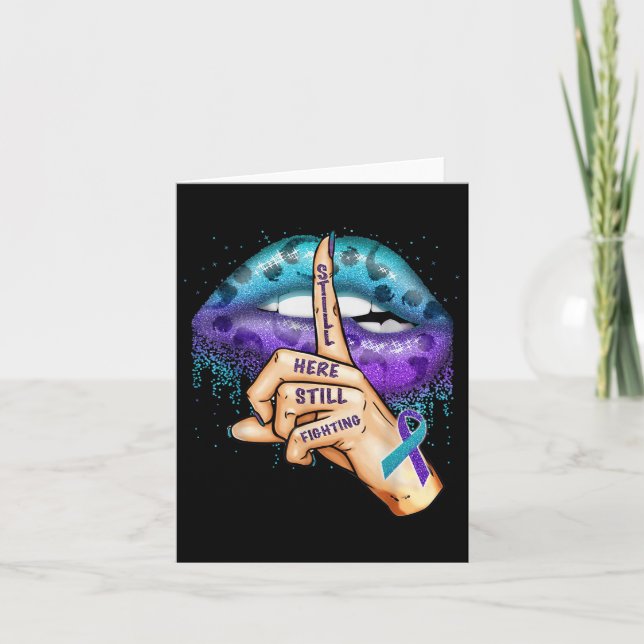 Suicide Prevention Awareness Still Here Still Figh Card (Front)