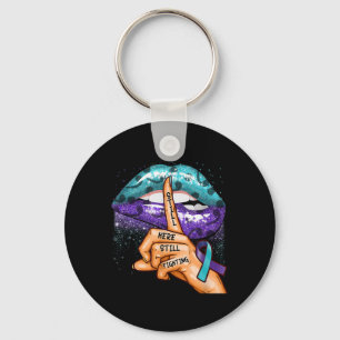 Suicide Prevention Awareness Still Here Still Figh Key Ring