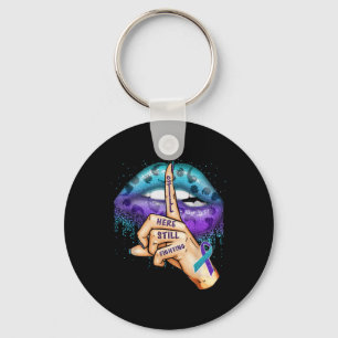 Suicide Prevention Awareness Still Here Still Figh Key Ring