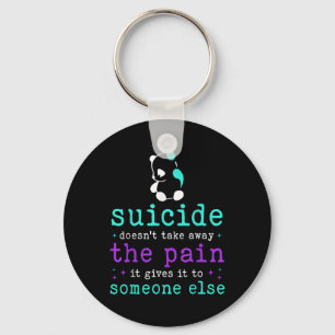 Suicide Prevention Awareness Suicide Pain Semicolo Key Ring