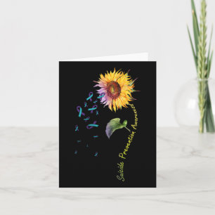 Suicide Prevention Awareness Sunflower  Card