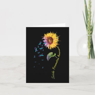 Suicide Prevention Awareness Sunflower  Card