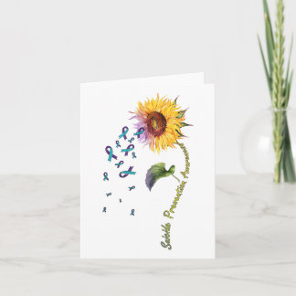 Suicide Prevention Awareness Sunflower  Card