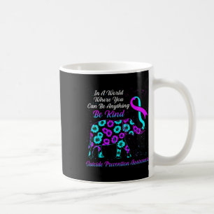Suicide Prevention Awareness Sunflower Elephant Be Coffee Mug