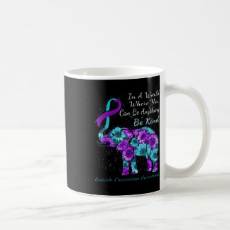 Suicide Prevention Awareness Sunflower Elephant Be Coffee Mug