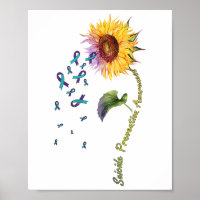 Suicide Prevention Awareness Sunflower 